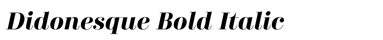 Didonesque Bold Italic